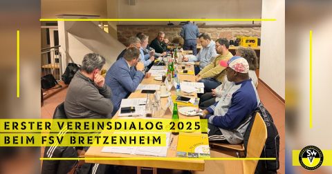 Geschäftsführendes Präsidium des SWFV beim Vereinsdialog im Kreis Bad Kreuznacht. Der Verein FSV Bretzenheim war ebenfalls mit dem Vereinsvorstand anwesend