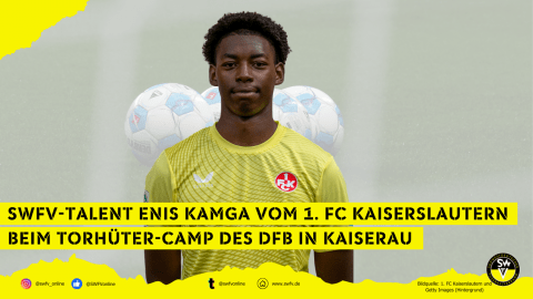 Enis Kampga vom 1. FC Kaiserslautern