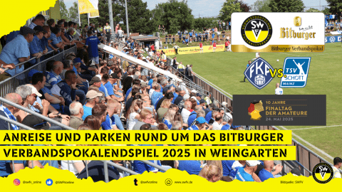 Blick auf das Stadion in Weingarten beim Pokalendspiel 2022