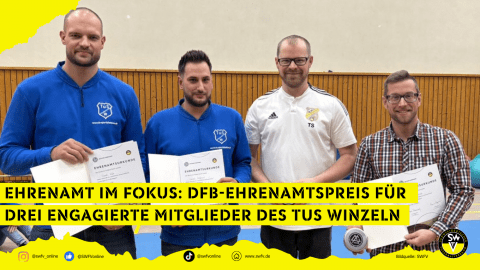 v.l.n.r. Daniel Kläs, Norman Hoffmann, Thomas Seiler (SWFV) und Jochen Diebold