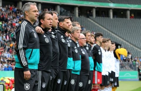Christian Wück und sein Trainerstab