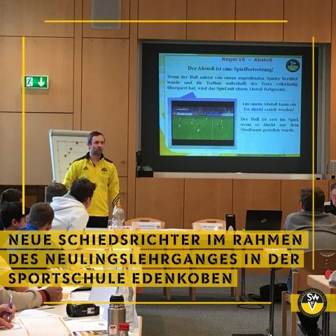 Schiedsrichter Neulingslehrgang