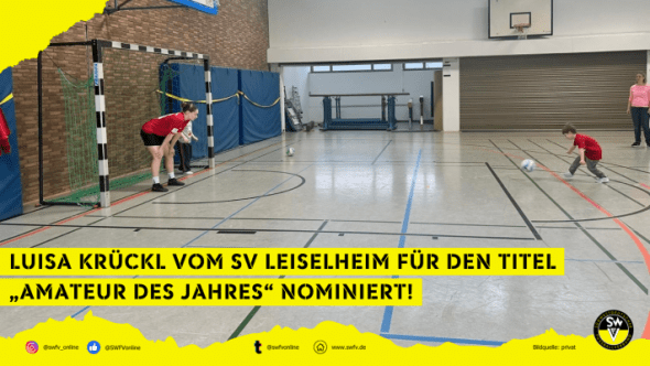 Luisa Krückl vom SV Leiselheim als Amateurin des Jahres nominiert
