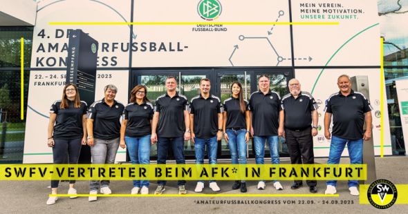 SWFV-Vertreter in Frankfurt beim Amateurfußballkongress Amateurfußballkongress in Frankfurt am Main