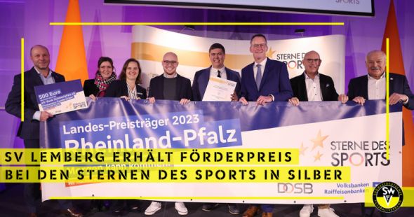 SV Lemberg erhält Förderpreis bei den Sternen des Sports in Silber SV Lemberg