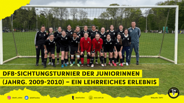U16-SWFV-Auswahl der Juniorinnen in Duisburg Jahrgang 2009 und 2010