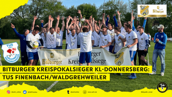 Gewinner des Bitburger Kreispokals Kaiserslautern-Donnersberg: TuS Finkenbach/Waldgrehweiler