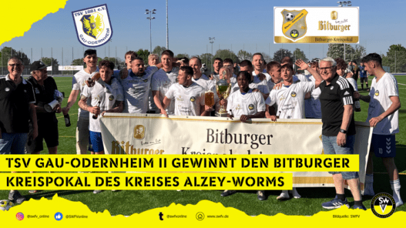 Gewinner des Bitburger Kreispokals 2025 des Fußballkreises Alzey-Worms: TSV Gau-Odernheim II