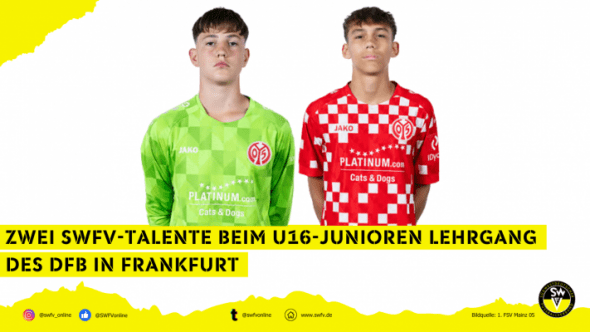 Nick Hartung (links) und Jonas Berkhoff (rechts) vom 1. FSV Mainz 05 - Bild: Mainz 05