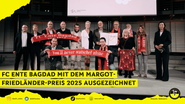 FC Ente Bagdad in Berlin mit dem Margot-Friedländer-Preis 2025