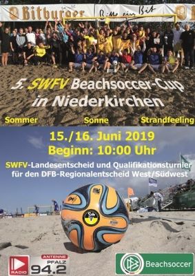 Beachsoccer Plakat Beachsoccer beim SWFV am 15. und 16. Juni 2019