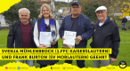v.l.n.r.: Ehrenkreisvorsitzender Udo Schöneberger, Svenja Mühlenbrock vom 1. FFC Kaiserslautern, Frank Burton vom SV Morlautern und Andreas Gödtel Kreisehrenamtsbeauftragter