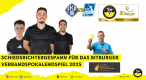 Die Schiedsrichter v.l.n.r: Kacper Spychala (SR-Assistent), Benedikt Steitz (Schiedsrichter), Felix Zirbel (SR-Assistent) und Carsten Gassmann (4. Offizieller)