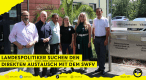 Bildunterschrift: Peter Moskopp (Mitglied des Landtags Rheinland-Pfalz), Dennis Junk (Mitglied des Landtags Rheinland-Pfalz), Michael Monath (SWFV-Verbandsdirektor), Daniela Eble (Leitung der Sportschule Edenkoben), Katharina Schuler (Mitglied des Landtags Rheinland-Pfalz) und Johannes Kölling (Mitglied des Landtags Rheinland-Pfalz)