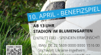 Benefiz-Fußballspiel zugunsten Geflüchteter aus der Ukraine Benefiz-Fußballspiel zugunsten Geflüchteter aus der Ukraine