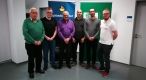 Der neue Kreis-Schiedsrichter-Ausschuss Mainz-Bingen: Hans Philippi, Dejan Ilic, Heinz Krollmann, Dr. Patrick Amrhein, Hüseyin Dogan und Lukas Sudowe (von links). Heinz Krollmann neuer Kreis-Schiedsrichter-Obmann