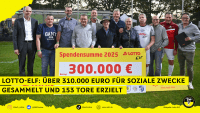 Spendenübergabe beim 300 Spiel