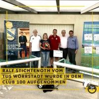 Ralf Stichtenoth ist in den Club 100 aufgenommen worden