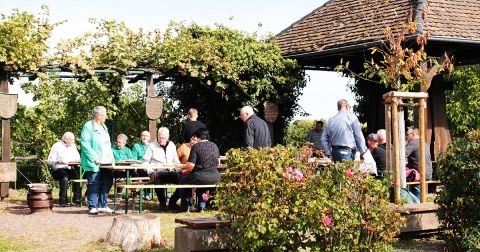 Vesper währende einer Weinwanderung in Edenkoben