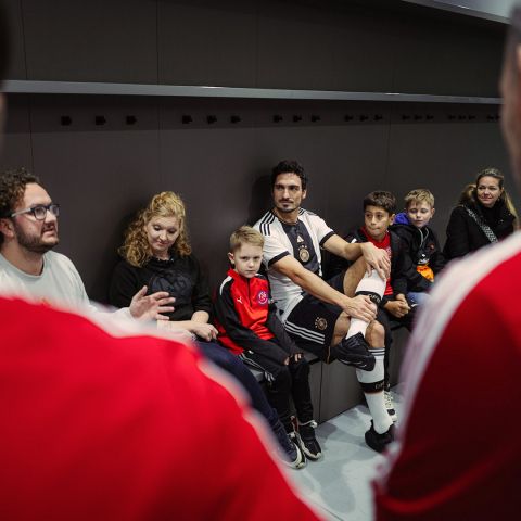 Kabinengespräch mit Mats Hummels