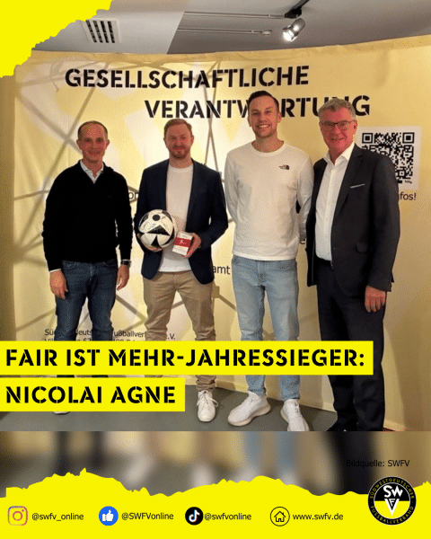 Fair ist mehr-Jahressieger, Nicolai Agne Fair ist mehr-Jahressieger, Nicolai Agne