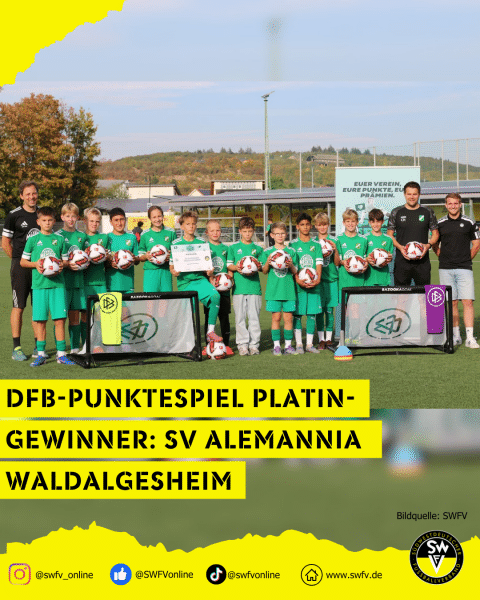 Alemannia Waldalgesheim DFB Punktespiel Platin