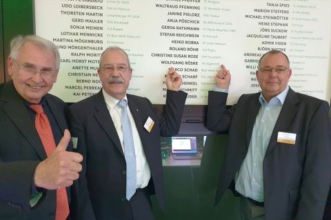 SWFV-Vertreter bei der Club 100 Ehrungsveranstaltung