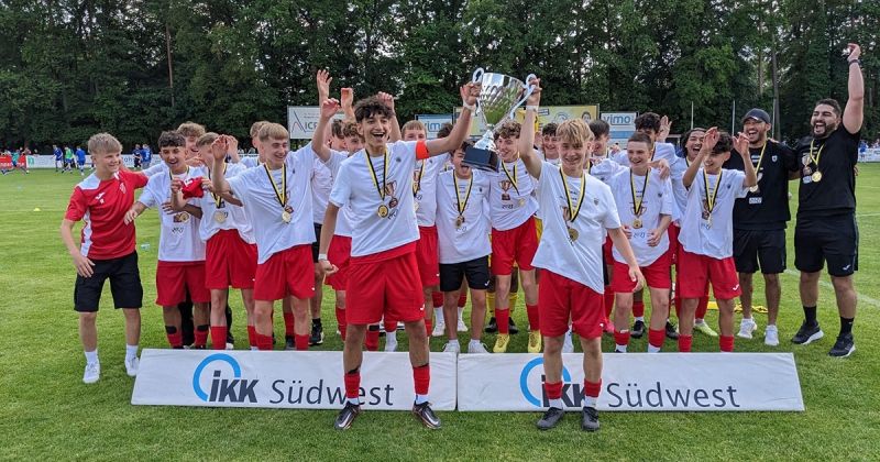 C-Jugend Gewinner: VfR Wormatia Worms Wormatia Worms - Gewinner des IKK-Verbandspokal der C-Jugend 2023