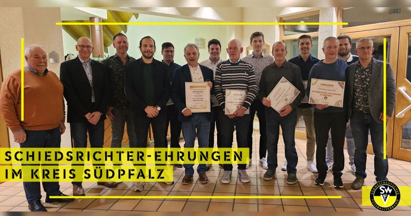Ehrung Schiedsrichter-Ehrung
