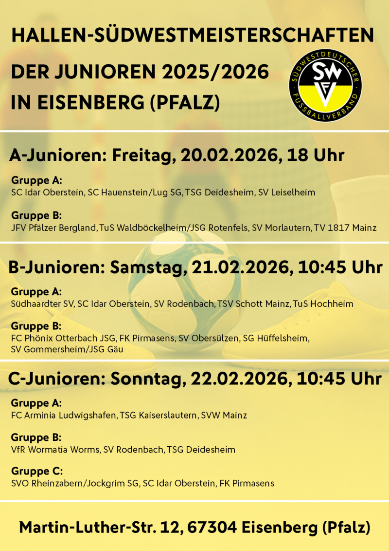 Junioren Ankündigung